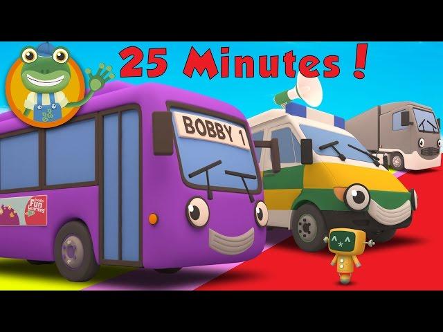 Bobby The Bus and More Vehicles For Children | Gecko's Garage