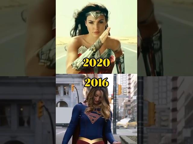 Evolution Of Wonder Women And Super Girl #shorts #dc #evolution #wonderwoman #supergirl #dceu #