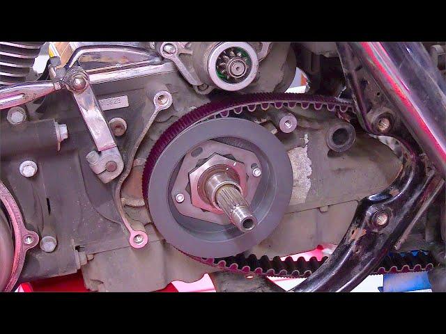 Harley Electra Glide Drive Belt Change:- Start To Finish (ASMR)