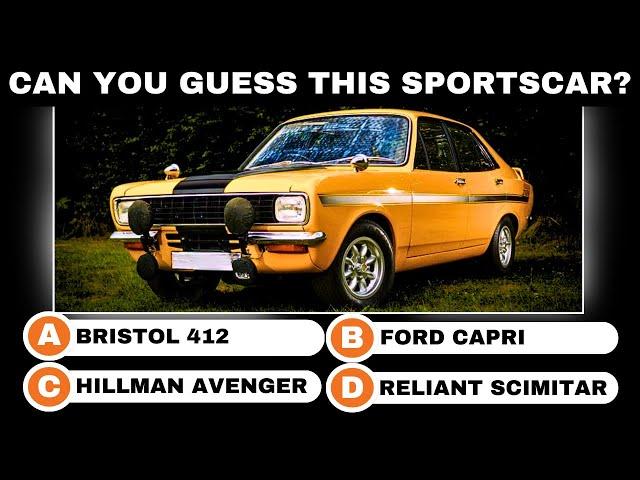 96% Will FAIL This RARE British Classic SPORTS CAR Quiz | British Classic Car Quiz 1970s