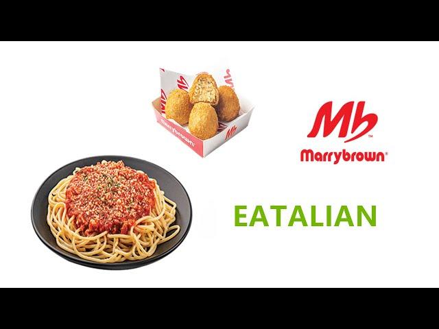 MARRYBROWN DAH ADA SPAGHETTI? (EATALIAN SERIES)