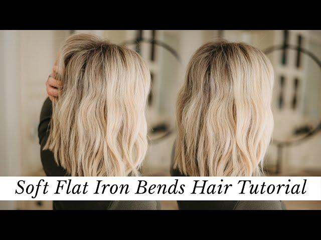 Soft Bends with a Flat Iron Hair Tutorial