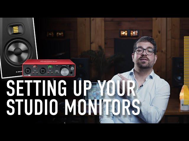 How to Setup Your Studio Monitors (With an Audio Interface) | ADAM Audio