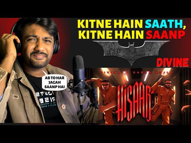 HISAAB - DIVINE, KARAN AUJLA | Official Music Video| Reaction