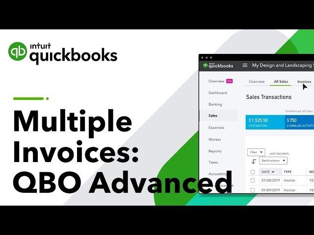 Create Multiple Invoices in QBO Advanced | QuickBooks