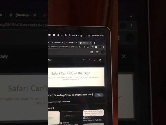 Safari Can’t Open The Page#safari#mac#fix#failed