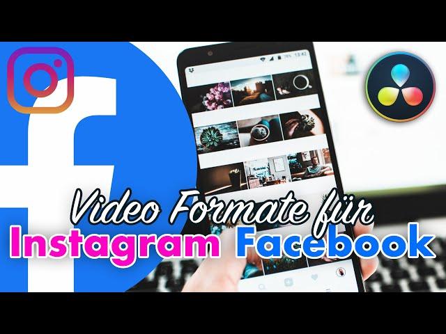 Videos für Instagram/Facebook ERSTELLEN/ EXPORTIEREN | DaVinci Resolve | Minute Monday (Deutsch)