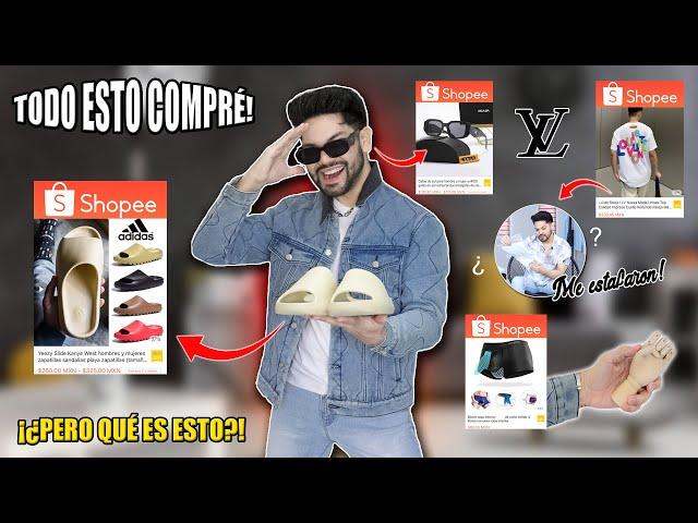 MIS COMPRAS EN SHOPEE | YEEZY SLIDE, ROPA LOUIS VUITTON, LENTES PRADA ¡Súper Barato y Original!