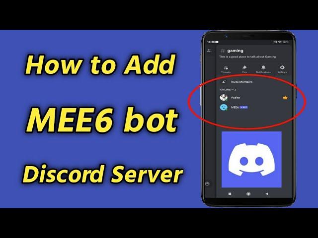 How to Add MEE6 bot to Discord Server on Mobile | Add mee6 Bots on Discord