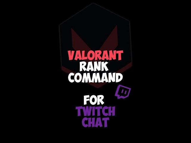 Rank Command for Valorant #valorant #twitch #shorts