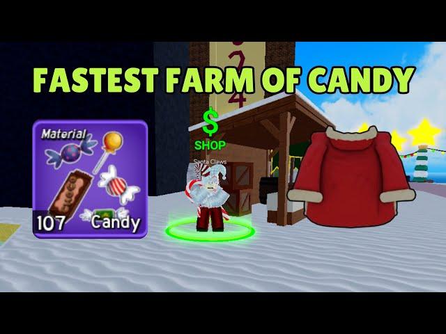 How to Farm FAST Candy in Blox Fruits | New Method Easy Guide