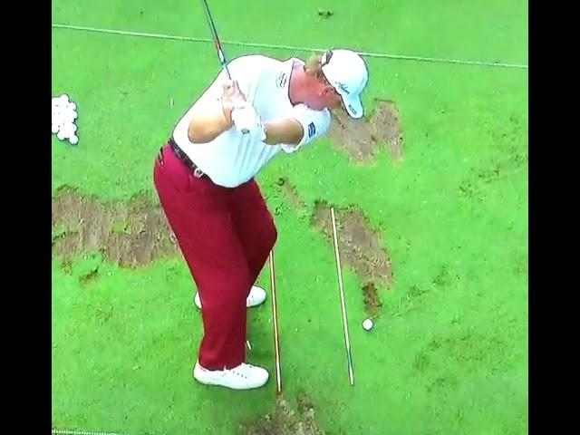 Ernie Els Golf Swing. Aerial View