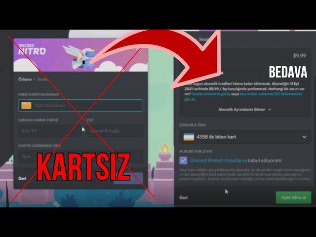 BEDAVA NİTRO NASIL ALINIR KREDİ KARTSIZ ! - Discord