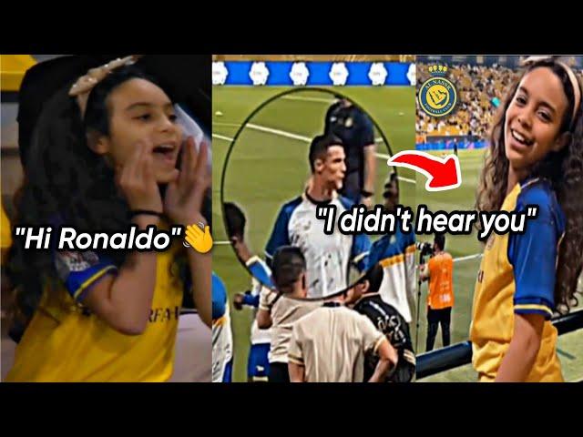 Cristiano Ronaldo Ignoring Viral Moroccon Girl At Alnassr Game️|#cr7fans #alnassr#cr7fans#viral