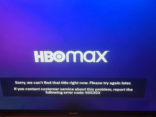 6 Ways To Fix HBO Max Error Code 905303