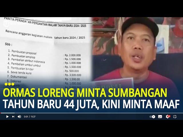 Viral Ormas Loreng Minta Sumbangan Tahun Baru 44 Juta, Kini Minta Maaf dan Tarik Kembali Proposal