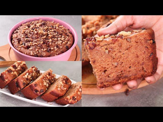 DATE CAKE RECIPE | WHOLE WHEAT WALNUT DATE CAKE | NEW YEAR SPECIAL | EGGLESS & WITHOUT OVEN