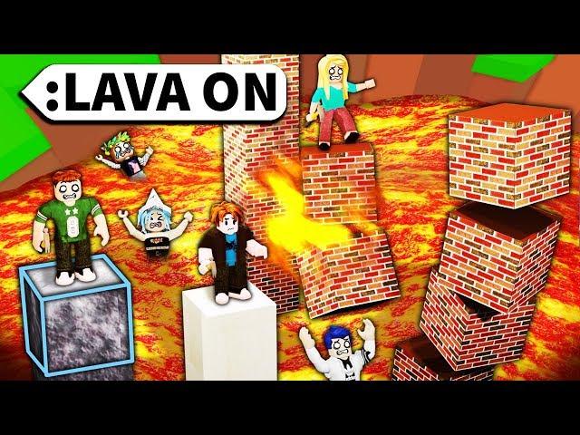 Roblox Admin BUILD to survive LAVA RISING