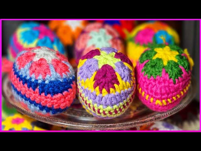 THESE EGGS WILL MAKE YOU HAPPY! A BEAUTIFUL GIFT FOR EASTER! HOW TO CROCHET AN EASTER EGG! TUTORIAL