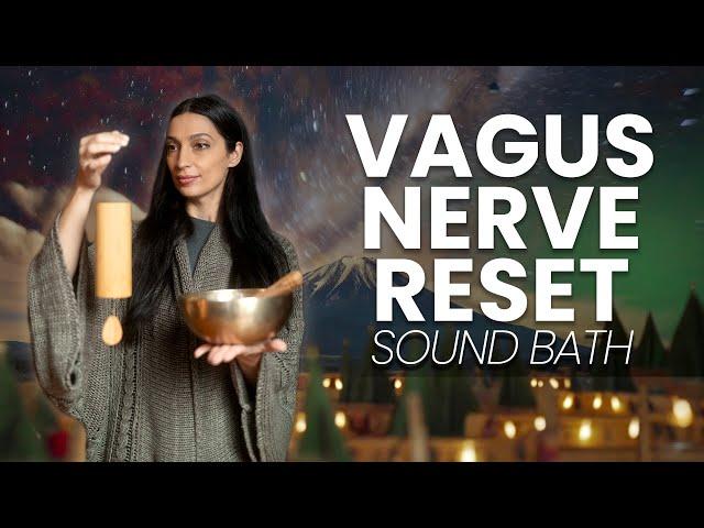 Vagus Nerve Reset to Sleep - Sound Bath Healing Meditation (1 Hour)