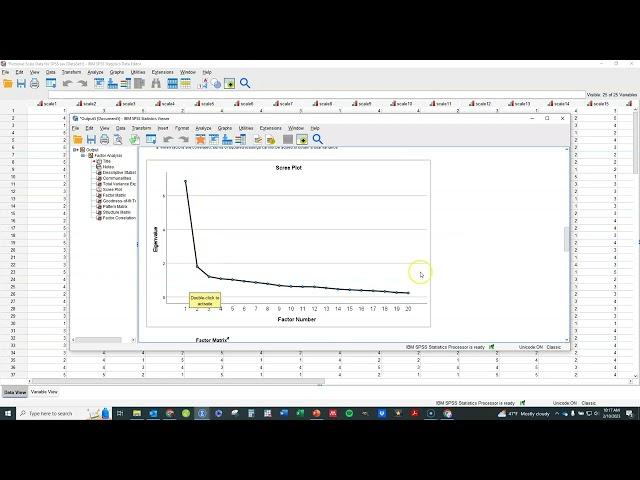 Exploratory Factor Analysis EFA in SPSS