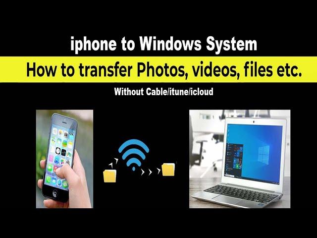 How to Transfer Photos, Videos & Music Between iPhone 14 & Windows PC | No need install app