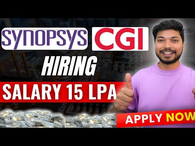 Synopsys & CGI Hiring Electronics & Electrical Engineer | Apply Now Online  | Embedded Jobs