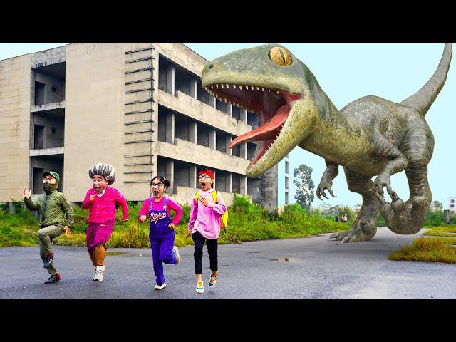 Dinosaur VS Baby Miss T : Save TEAM Scary Teacher 3D IRL EVOLUTION Black Panther | Funny Short Film