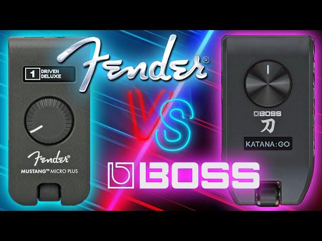 SHOOTOUT! Fender MUSTANG Micro PLUS Vs Boss Katana GO