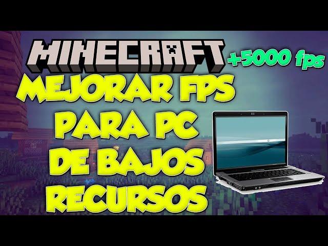 AUMENTAR LOS FPS EN MINECRAFT DE MANERA INSANA CUALQUIER PC 2024  Y CUALQUIER JUEGO (pc humilde) 