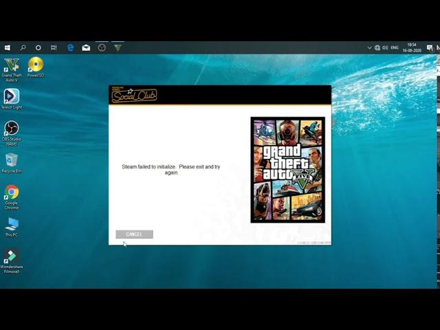 Steam failed to initialize Please exit and try again For Grand Theft Auto V 100% Fix