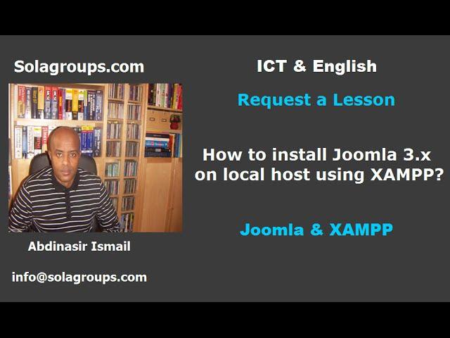 How to install Joomla 3.x on local Host using XAMPP?