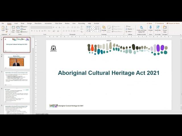 Aboriginal Cultural Heritage Act 2021 - Online Education session Part 2