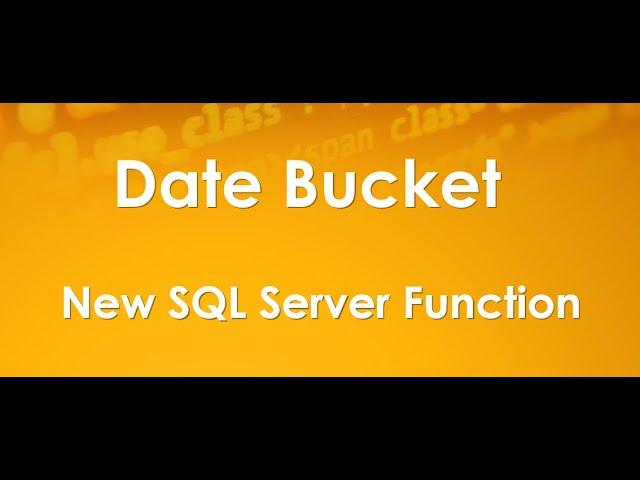 The DateBucket function released in the new SQL Server 2022.