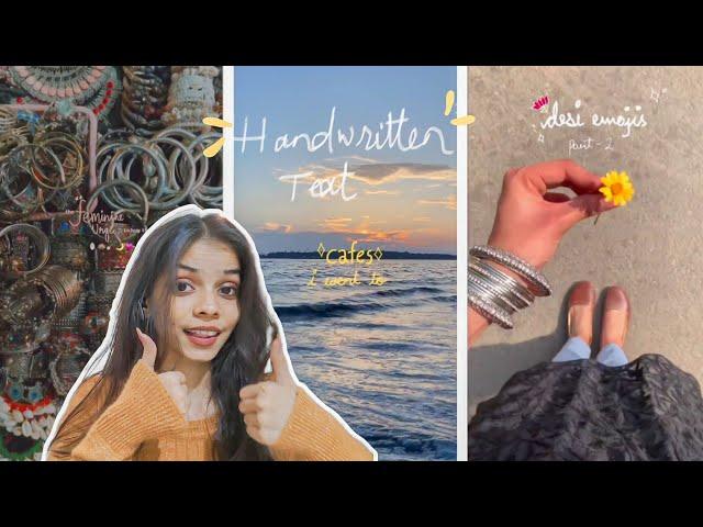 How to add handwritten text on Videos | Aesthetic fonts Instagram reels editing | doodle Ideas