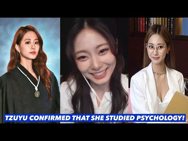 TWICE TZUYU CONFIRMED HAVING A MASTER's DEGREE in PSYCHOLOGY!