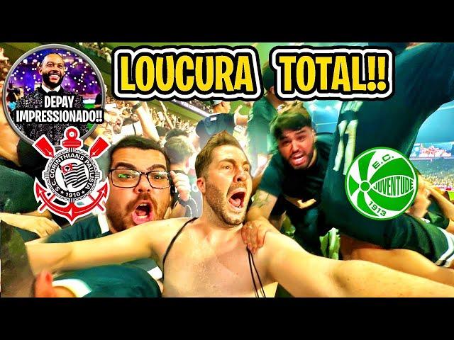 MEMPHIS DEPAY CHOCADO COM A TORCIDA DO CORINTHIANS - SURREAL/ Corinthians 3 x 1 Juventude