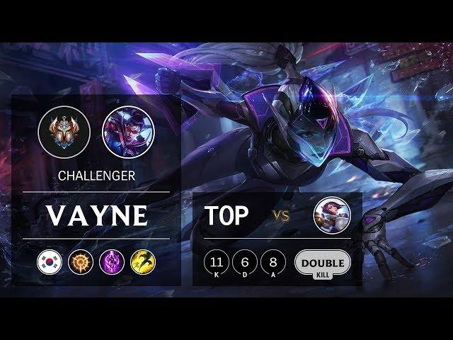 Vayne Top vs Fiora - KR Challenger Patch 9.19