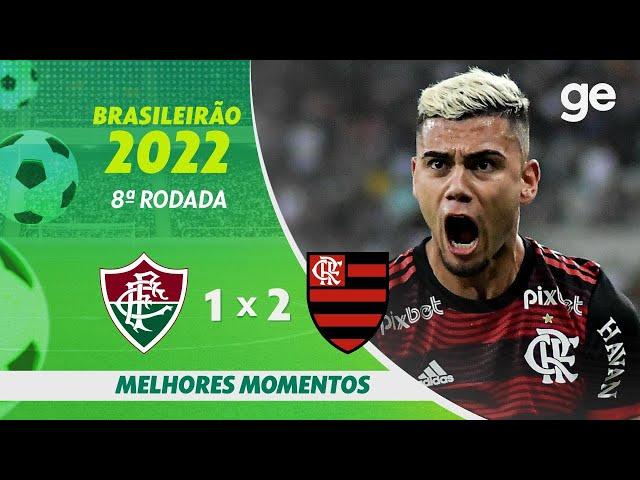 FLUMINENSE 1 X 2 FLAMENGO | MELHORES MOMENTOS | 8ª RODADA DO BRASILEIRÃO 2022 | ge.globo