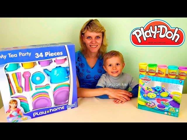 Весёлая кухня Play Doh для детей с Даником и его мамой - Развлекательное детское видео с Play Doh