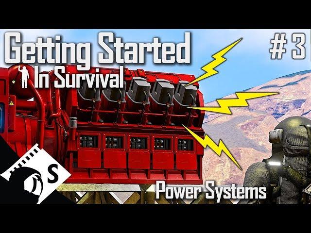 Power Systems - Getting Started in Space Engineers #3 (Survival Tutorial Series)