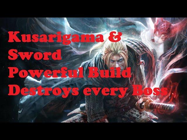 Nioh - Kusarigama & Sword Build, destroy all the Abyss Bosses