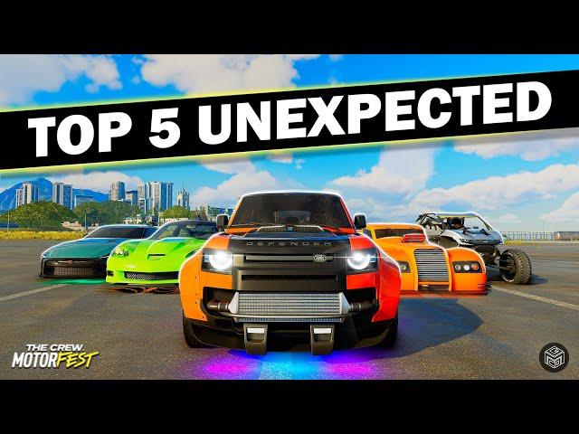 TOP 5 UNEXPECTED Cars in The Crew Motorfest