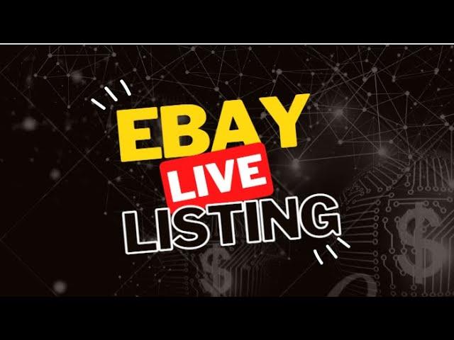 eBay List with me LIVE | Come and hang out 1/1/23