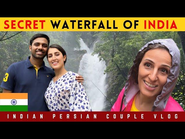 Exploring India’s Hidden Waterfall & Bubble Lake in Monsoon | Indian Persian Couple