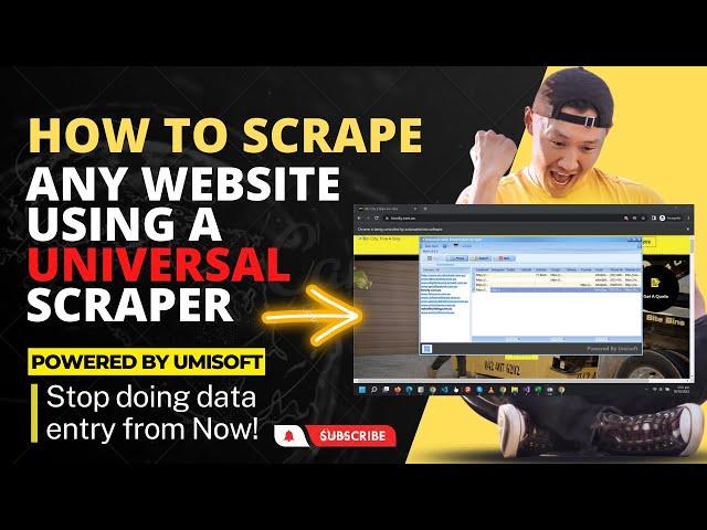 How to Scrape data from any website by using an Universal Scraper | Web Scraping | Umisoft