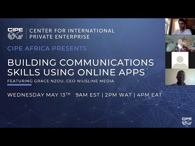 Building Communications Skills Using Online Apps