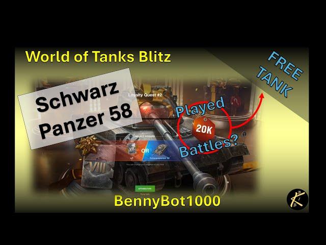 Schwarz Panzer 58 WOT Blitz FREE but is it any good #worldoftanksblitz #wotb #wotblitz