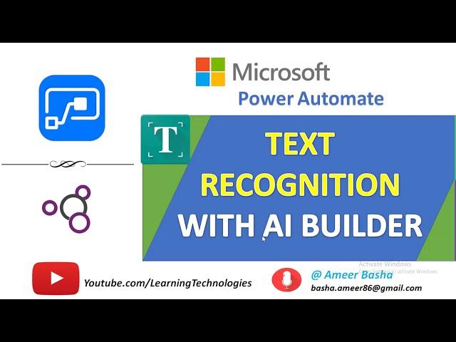 Microsoft Power Automate Tutorials || Module 22 : Text Recognition Model With AI Builder