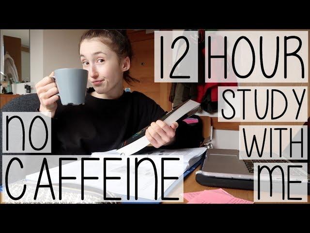 BUSY UNIVERSITY STUDENT STUDY WITH ME WITHOUT CAFFEINE #005 | DO I DRINK TEA OR COFFEE?